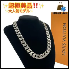 ★【超極美品】ルイヴィトン Louis Vuitton コリエ・LVチェーンリンクス シルバー ネックレスのサムネイル