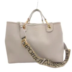 エンポリオアルマーニ EMPORIO ARMANI MyEA ショッパーバッグ ハンドバッグ 2WAY ロゴ レザー グレー /FFのサムネイル