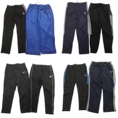 古着卸 まとめ売り アディダス adidas ジャージ パンツ 8枚セット (メンズ XL /2XL ) パフォーマンスロゴ ワンポイント 中古 古着 NE1622