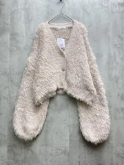 新品 one after another NICE CLAUP ワンアフターアナザー ナイスクラップ 0132050050 フェザーショート カーディガン sizeF/ピンク系 ◆■レディース