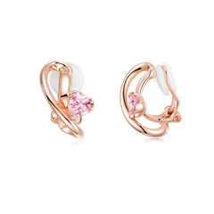 FH.bird ピンクトルマリン イヤリング レディース 10月誕生石 痛くない 金属アレルギー対応 結婚式 イヤリング ピンクゴールド 可愛い シンプル オフィス 母の日 プレゼント 母の日 ギフト 入学式 卒業式 女性 ジュエリー