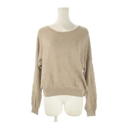 セオリー Theory サマーニットセーター 長袖 麻 リネン混 S 茶 ブラウン /CK36 ■ECD001