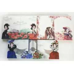 6巻まとめ オリエンタル風 人物 大メモ帳 メモ帳 書き写し ダイアリーデコ 黒い狸