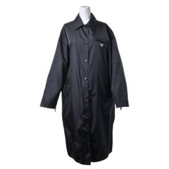 PRADA 291426 トライアングルタグ ナイロン ステンカラーコート