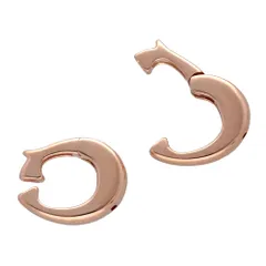 【Anytime With】ピアスを挿せるイヤーカフ ノンホールピアス 0.65～0.9mmポスト対応 両耳用 ギュットキャッチ＋ Sサイズ 日本製 シルバー925 + K18ピンクゴールド