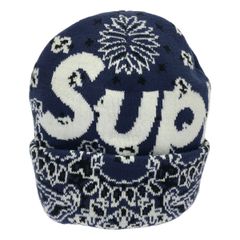 Supreme Bandana Beanie ネイビー 希少 - メルカリ