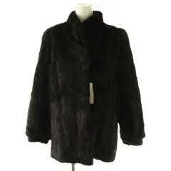 サガミンク SAGA MINK 銀サガ ファーコート ファージャケット ブラックミンクファー 毛皮 F ダークブラウン /TK ■GY18