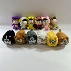 ★ おそ松さん ぬいぐるみ 12点 まとめ商品 けも松さん おそ松 カラ松 チョロ松 一松 十四松 トド松 マスコット 一番くじ  現状品