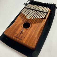 Onetone Kalimba OTKL-02/MH 17-key Mahogany Keyboard Instrument Thumb Piano Folk Instrument Key adjustment hammer missing As-is condition