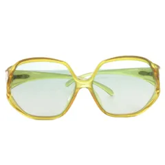 クリスチャンディオール Christian Dior サングラス アイウェア メガネ CDロゴ 黄 イエロー /FF ■GY11