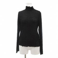 ルルウィルビー Loulou Willoughby 美品 25AW ティアードラッセルプルオーバー 立体プリーツ 長袖 ブラック /MG