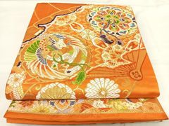 袋帯 衣桁に着物 花模様 焦茶色 O-5623 袋帯 衣桁に着物 花模様 焦茶色 O-5623 - メルカリ