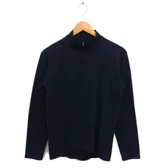 ザノースフェイス THE NORTH FACE 国内正規品 アウトドアウェア ハイネック ロゴ刺繍 カットソー Tシャツ ストレッチ 長袖 M 黒 ブラック /NT18