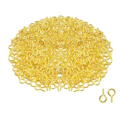 uvレジン ネジヒートン パーツ ネジ ック アクセサリー 約100個セット DIY材料 クラフト パーツ 手芸用品 サムコス 金具 アクセサリー (4.9*10mm ゴールド)