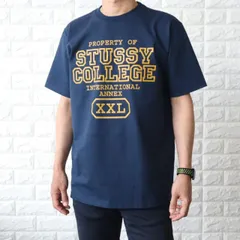 ステューシー Tシャツ メンズ ネイビー カットソー トップス STUSSY PROPERTY OF TEE NAVY 1904872