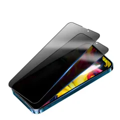 MINIKA 【覗き見防止】 iphone13 用の ガラスフィルム のぞき見防止 いphone13pro 用のぞき見防止フィルム アイフォン 13プロ フィルム 覗き見 ない 【6.1インチ/2枚セット】