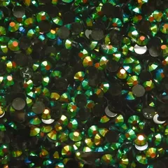 ミルキーストーン 高分子ストーン　ラインストーン　デコストーン 　ブラックAB