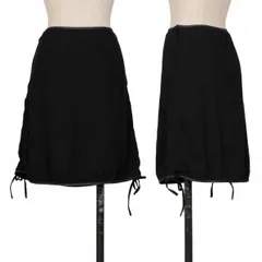 ジャンポールゴルチエ ファムJean Paul GAULTIER FEMME サイドギャザー台形スカート 黒40のサムネイル