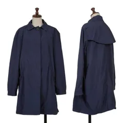 イッセイミヤケISSEY MIYAKE 24 ポリステンカラーハーフコート 紺2のサムネイル