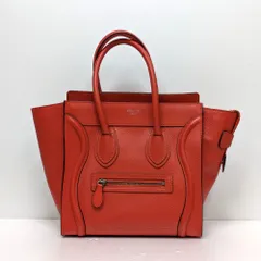 Dz810491 セリーヌ ハンドバッグ ラゲージ マイクロショッパー レディース CELINE 中古