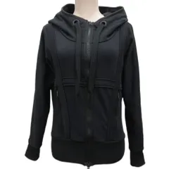アディダス バイ ステラマッカートニー adidas by Stella McCartney ジップパーカー フーディー ダブルジップ スウェット XS 黒 ブラック X51581のサムネイル