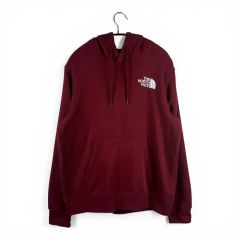 M) ザノースフェイス バックロゴ フーディー Tシャツ バーガンディ