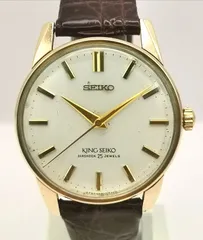 OH済 KING SEIKO キングセイコー 44-2000 セカンドモデル 初期 盾メダリオン 1960年代 GF 手巻き 時計