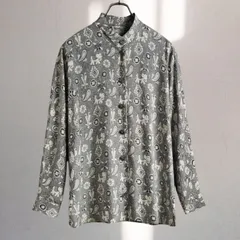90sヴィンテージ 日本製 総柄シャツ エスニック風 レトロ ユニセックス 古着