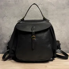 IL BISONTE イルビゾンテ レザーリュック ブラック 本革 バックパック レディース メンズ K1-744のサムネイル