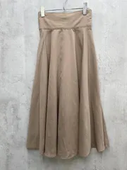 Louere ルエレ ハイウエスト フレア スカート sizeS/ベージュ ■◇レディース