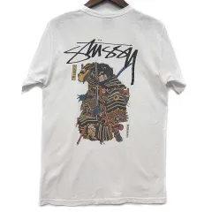 ステューシー STUSSY サムライ ラット Tシャツ カットソー 半袖 Samurai Rat T-SHIRTS ホワイト 白 S