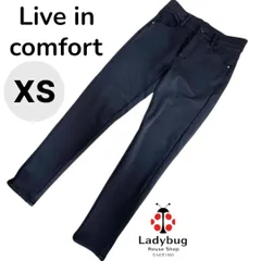 リブインコンフォート　フェリシモ　ストレッチレギンスパンツ　スキニーパンツ　チャコール　ＸＳ　小さいサイズレディース