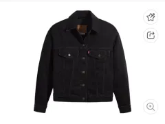 リーバイス ブラックデニム デニムジャケット s