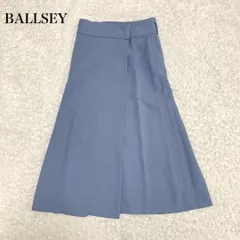 【美品】BALLSEYトゥモローランド ラップスカート ロング丈 34 ブルー