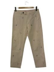 ブルックスブラザーズ BROOKS BROTHERS シアサッカーパンツ W30 刺繍 ストライプ ベージュ系 ボトムス