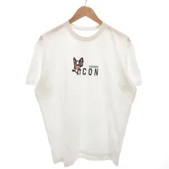 ディースクエアード DSQUARED2 ICON Ｔシャツ カットソー 半袖 プリント XL 白 ホワイト /YJ ■GY62