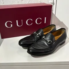 GUCCI グッチ Horsebit Loafers ホースビットローファー ブラック size:8 【表参道B03】