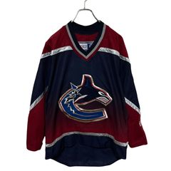 ☆NHLカナックス☆ホッケーシャツ☆カナダ製☆チームロゴ刺繍☆XL