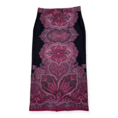 美品 ETRO リネン ロングスカート パープル 40 イタリア製 エトロ 美品 ETRO リネン ロングスカート パープル 40 イタリア製 エトロ