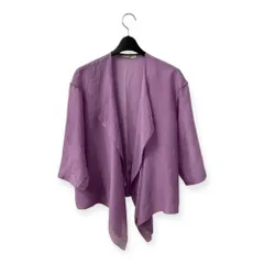 ETRO エトロ シルク100% カーディガン 羽織り サイズ 40 /パープル系/絹100%/イタリー製/エトロジャパンのサムネイル