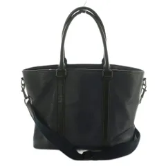 コーチ COACH 2WAY トートバッグ ショルダーバッグ レザー 濃紺 CH771 /MI ■GY11