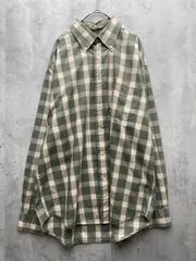 TOMMY HILFIGER トミーヒルフィガー チェック 長袖 シャツ sizeL/カーキ ■◇メンズ