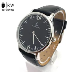 【中古】KAPTEN & SON Campina 5ATM ブラック腕時計のサムネイル