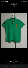 ポロラルフローレン グリーン 半袖 カラーTシャツ