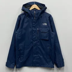 THE NORTH FACE ネイビー フード ウィンドブレーカー ジャケット