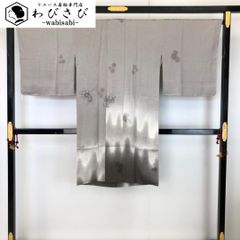 道中着 夏物 紗 新品 ロング丈 蛍 バッタ 虫柄 一点物 高級 - メルカリ