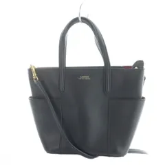 ローレンラルフローレン LAUREN RALPH LAUREN ハンドバッグ ショルダー 2WAY レザー ロゴ 黒 ブラック ■GY18 /MQ