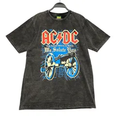 新品未使用 AC/DC エーシーディーシー バンドTシャツ ROCKY ROAD 100%コットン ウォッシュ加工 チャコールグレー メンズXL 古着 【Tシャツ】/ IA255のサムネイル