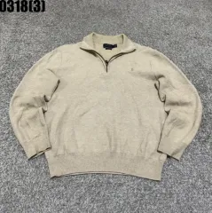 ポロ ラルフローレン ハーフジップアップ セーター ベージュ m 0318