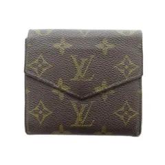 ルイヴィトン LOUIS VUITTON M61660 ポルトモネ ビエ カルト クレディ 三つ折り財布 ウォレット  PVC レザー モノグラム ロゴ 茶 ブラウン ■GY11 /MQ ■OH